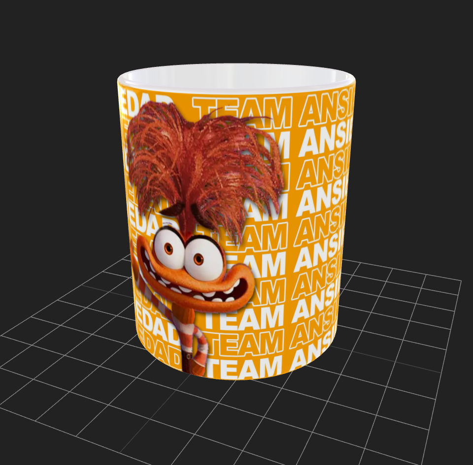 Taza personalizada | Intensamente | Team Ansiedad