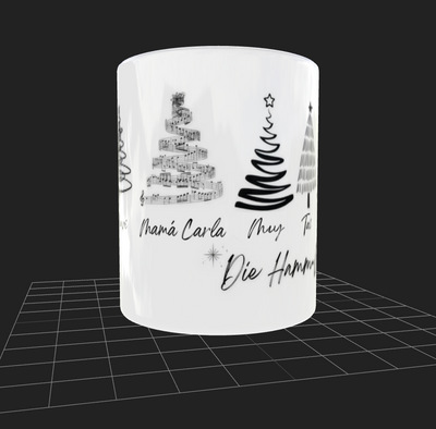 Taza Personalizada| Arbolitos de navidad | Nombres