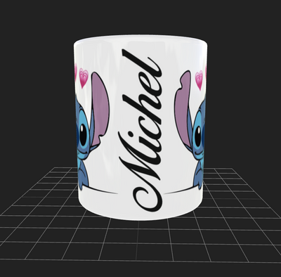Tazas Personalizada | Stitch| Michel| Opción 2