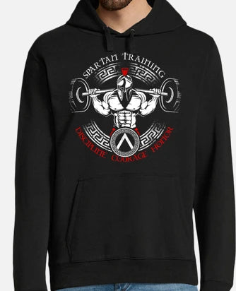 Sudadera negra | GYM | SPARTAN