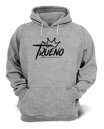 Sudadera Trueno | Decorativa de corona | Gris