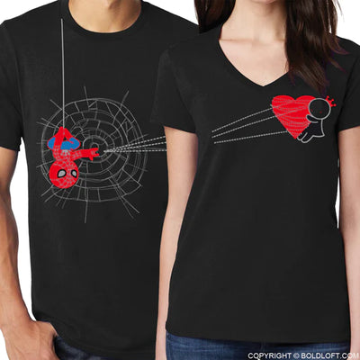 Duo de playeras personalizadas | Día del Amor y de la amistad