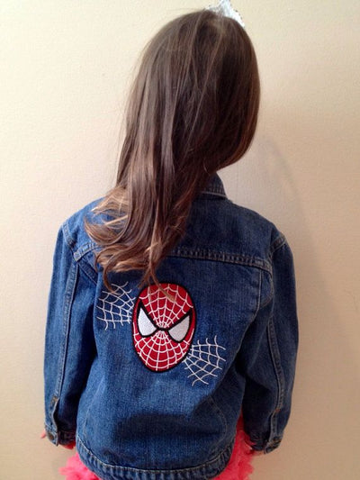 Chaqueta de lona  | azul | Hombre araña | Spiderman | mascara