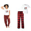 Pijama de Morat | Rojo | cuadros | Manga Corta | I love Morat