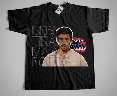 Playera  Negra |Bad Bunny | Letras Grandes