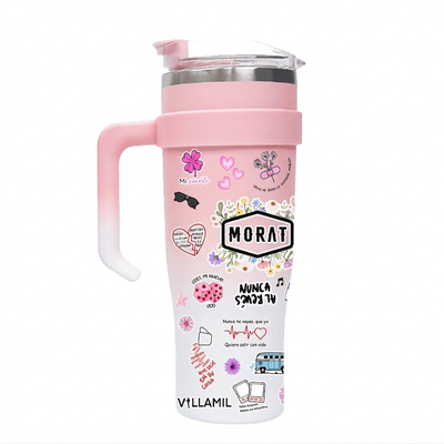 Vaso Térmico 1300ml | Morado | Morat | COLLAGE figuritas coloridas 2 | Azucena