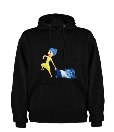 Sudadera INTENSAMENTE|  Negro| Alegría y Tristeza