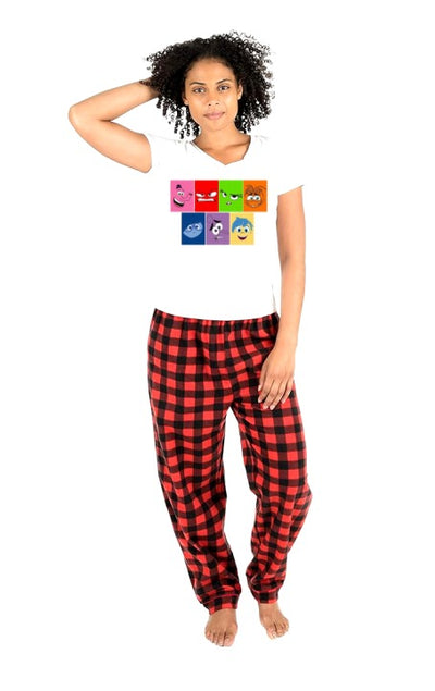 Pijama de intensamente | Rojo | cuadros | ANIMADO