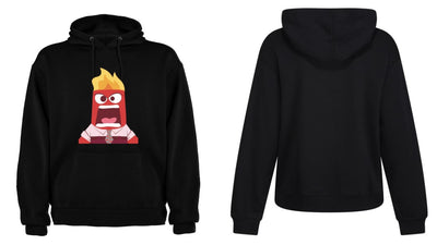 Sudadera INTENSAMENTE|  Negro| Animado Furia