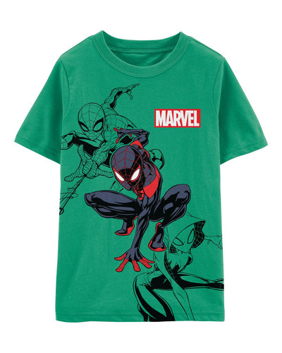 Playera | Verde menta | Hombre araña | spider man | Marvel | Animado