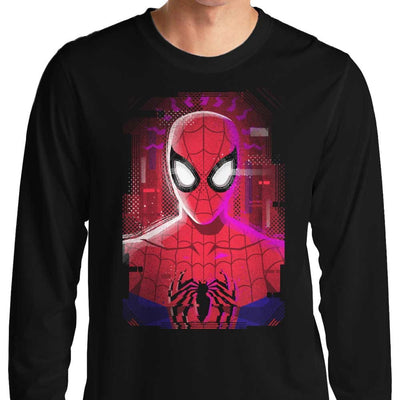 Sudadera | Cuello redondo | Negro | hombre araña| Spider man | Glitched Parker