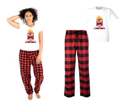 Pijama de intensamente | Rojo | cuadros |FURIA
