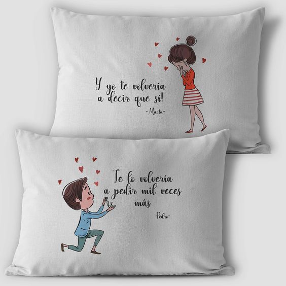 Duo Cojín Personalizado  | Día del Amor y la amistad