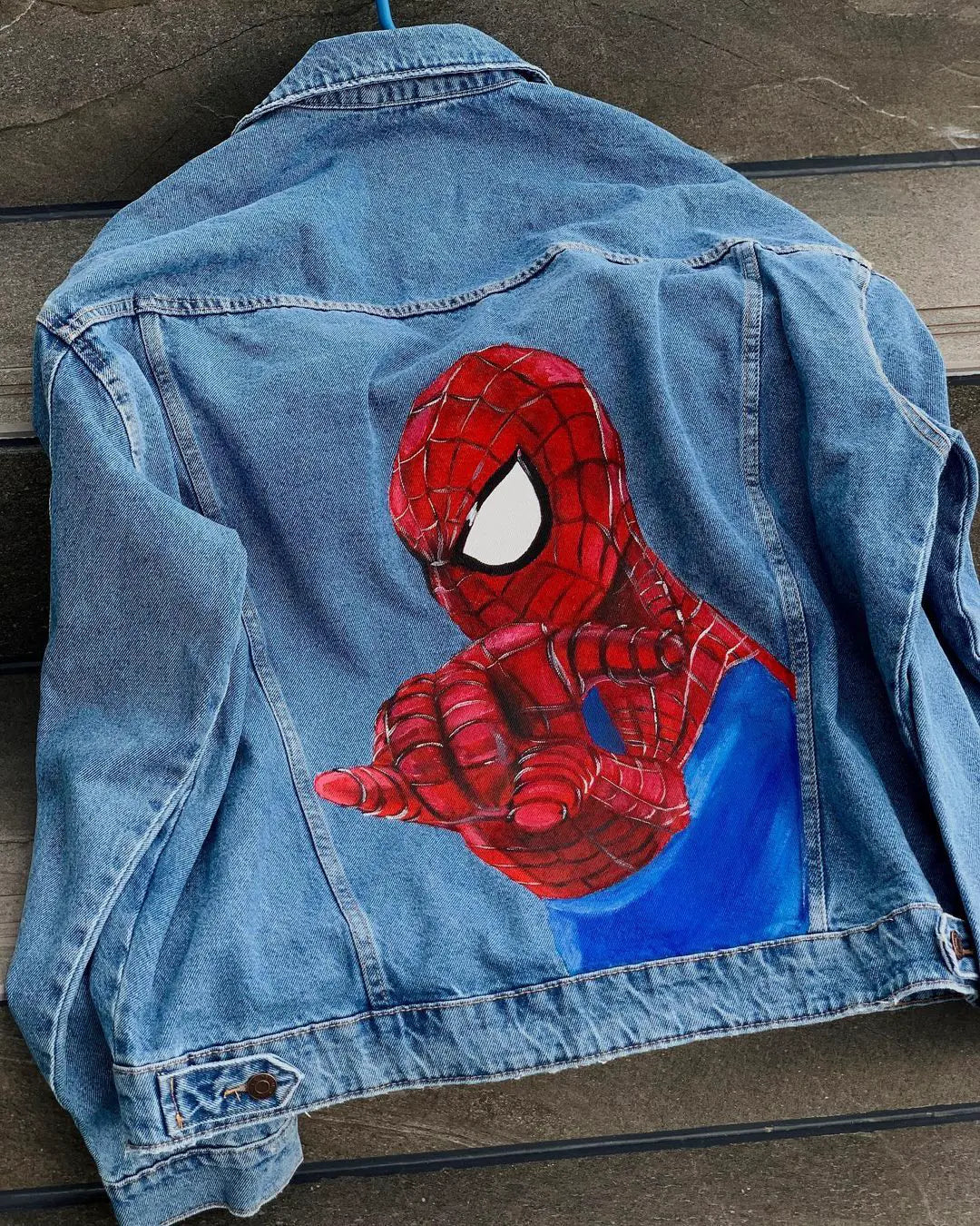 Chaqueta de lona  | Celeste  | Hombre araña | Spiderman | Telaraña