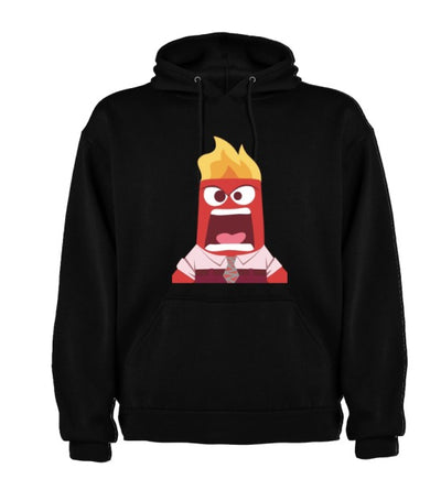 Sudadera INTENSAMENTE|  Negro| Animado Furia