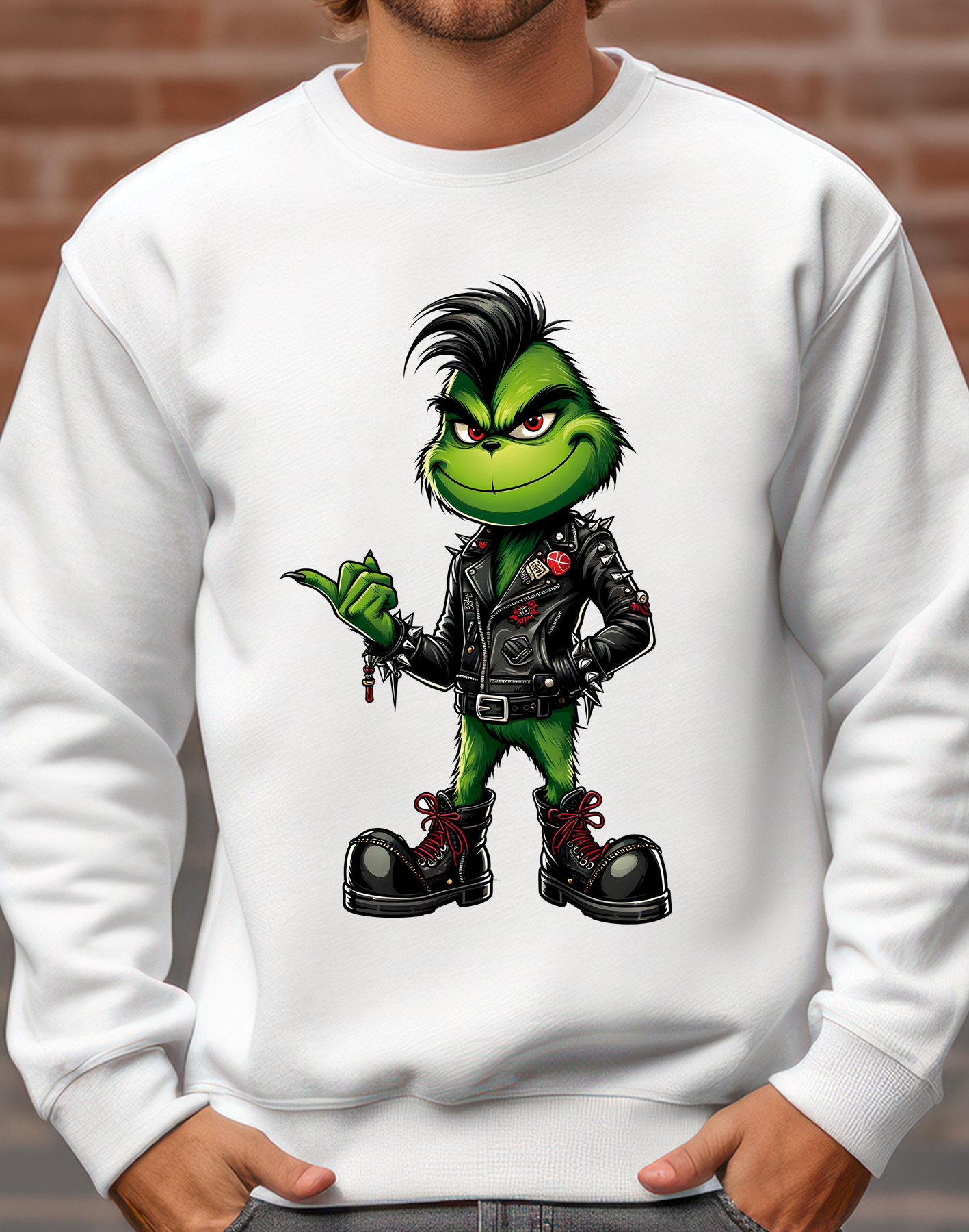 Sueter navideño | blanco | Grinch 13