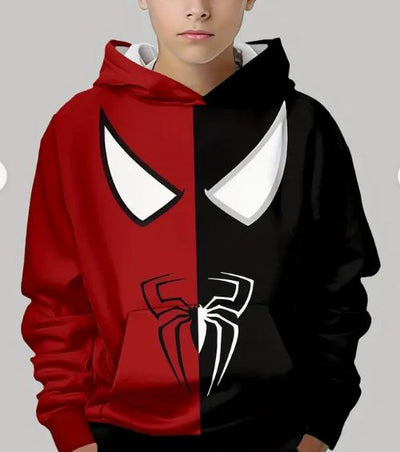 Sudadera | Negro-rojo | Hombre Araña | Spider man | dos colores