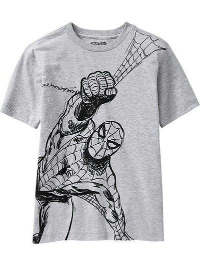 Playera | gris | Hombre araña | spider man | Marvel | Blanco y Negro