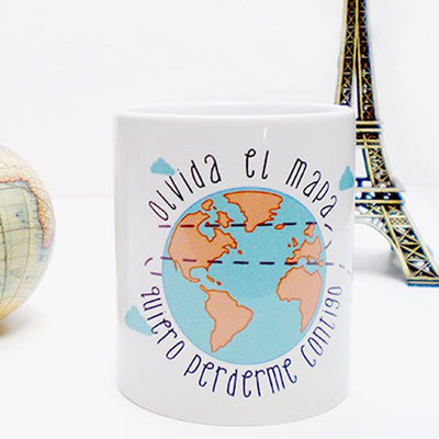 Tazas Personalizada | Mapa quiero perderme contigo