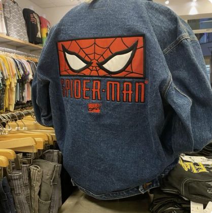 Chaqueta de lona  | azul | Hombre araña | Spiderman | ojo llamativods