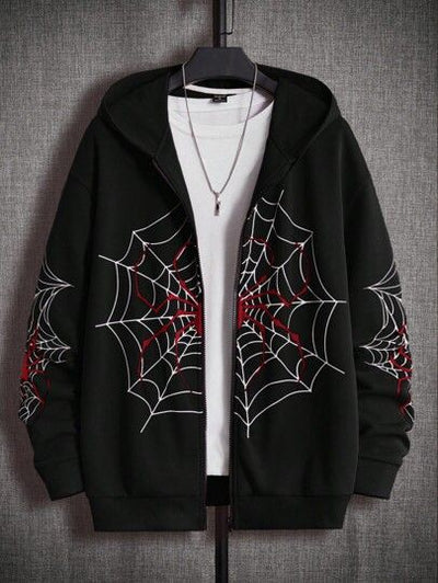 Sudadera | negro | Hombre Araña | Spider man | Telarañas