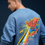Sudadera | Cuello redondo   | celeste | hombre araña| Spider man | Poom Colorido