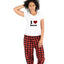 Pijama de Morat | Rojo | cuadros | Manga Corta | I love Morat