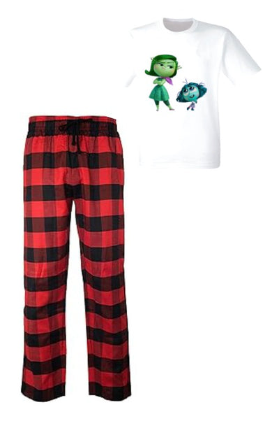 Pijama de intensamente | Rojo | cuadros | Envidia y Desagrado