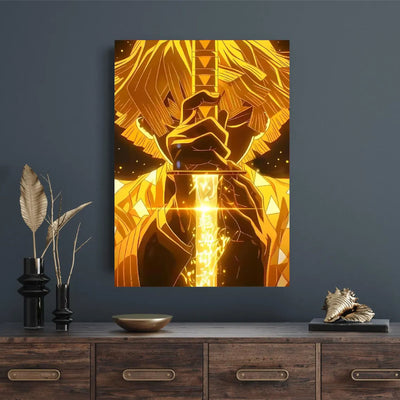 Cuadro Metálico Personalizable | Zenitsu Agatsuma | Demon Slayer