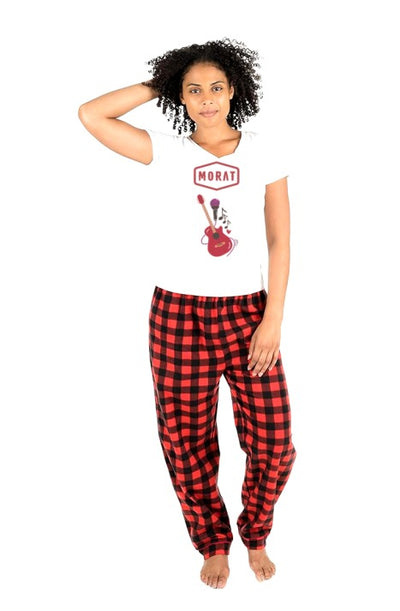 Pijama de Guitarra | Rojo | cuadros