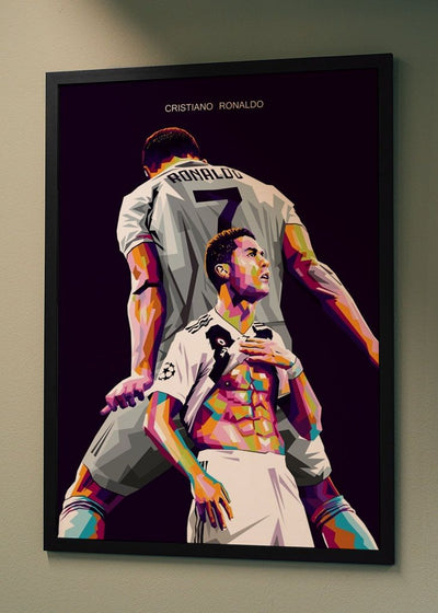 Cuadro Metálico Personalizable | Cristiano Ronaldo | Arte pop