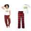 Pijama de Morat | Rojo | cuadros | Manga Corta | Logo