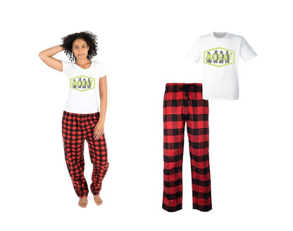 Pijama de Morat | Rojo | cuadros | Manga Corta | Logo