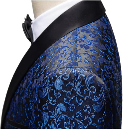 Traje Casimir importado | Tela casimir Brillante | Importada |Regional México | Azul