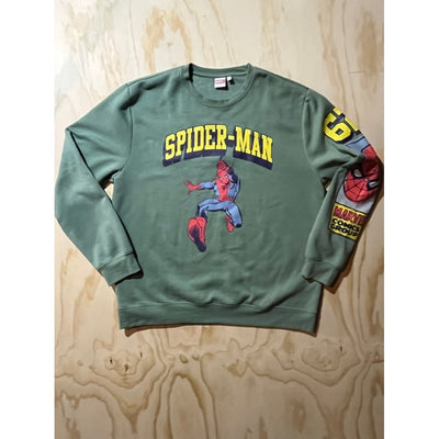 Sudadera | Cuello redondo  | verde menta  | hombre araña| Spider man | comic styles
