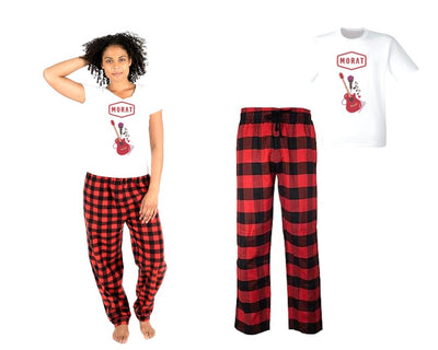 Pijama de Guitarra | Rojo | cuadros