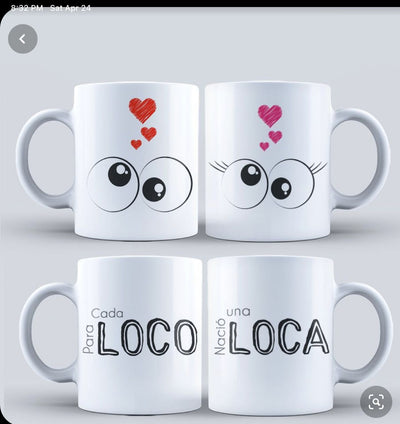 Duo Taza Personalizada   |  Día del Amor