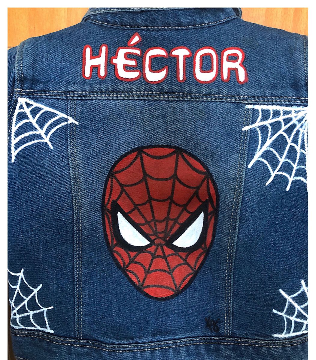 Chaqueta de lona  | Hombre araña | Spiderman | mascara spider man