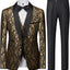 Traje Casimir importado | Tela casimir Brillante | Importada |Regional México | Dorado