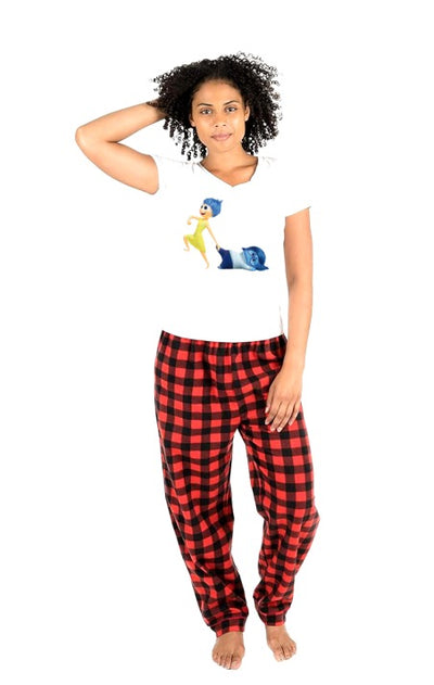 Pijama de intensamente | Rojo | cuadros | ALEGRÍA Y TRISTEZA