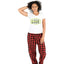 Pijama de Morat | Rojo | cuadros | Manga Corta | Logo