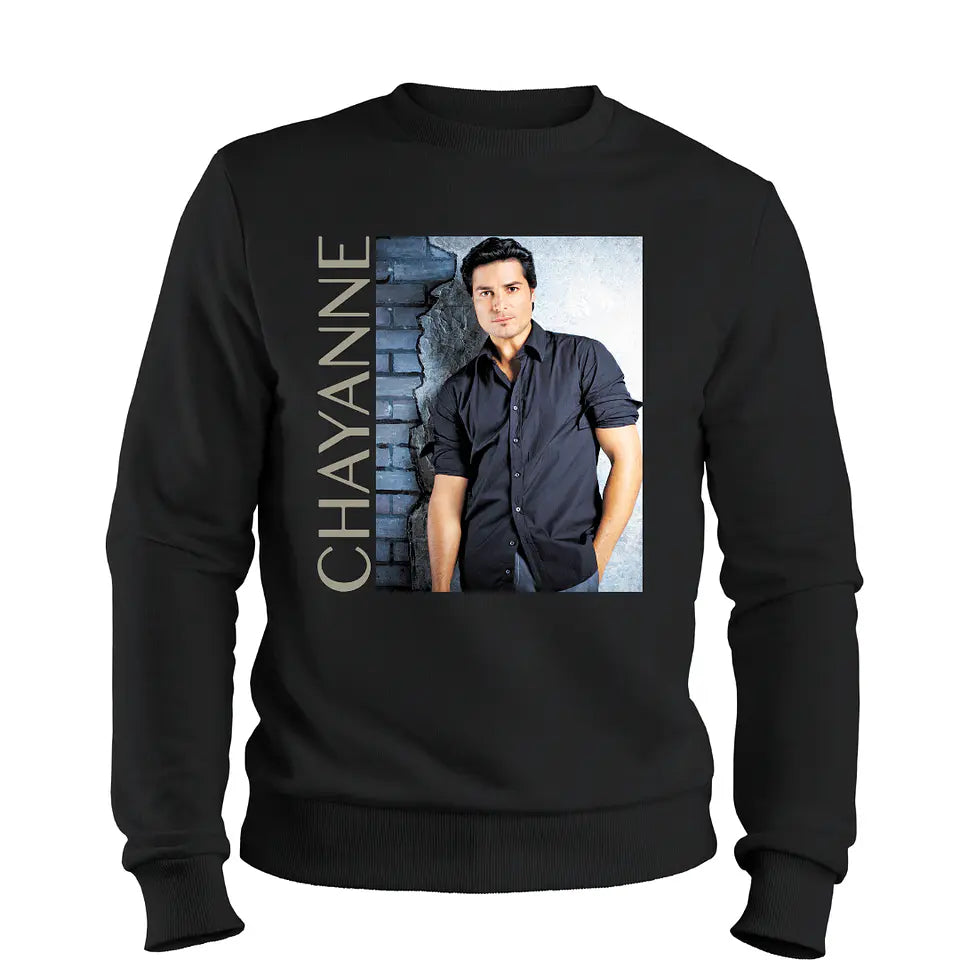 Sudadero | Cuello Redondo | Negro | Chayanne | Eleganate Colección