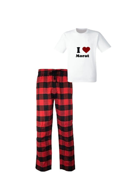 Pijama de Morat | Rojo | cuadros | Manga Corta | I love Morat