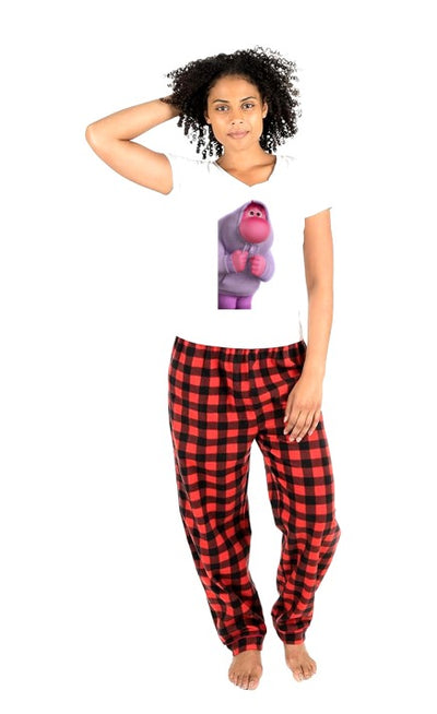 Pijama de intensamente | Rojo | cuadros | Manga Corta|Vergüenza