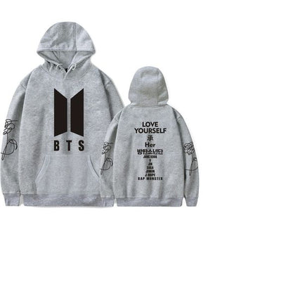 Sudadera BTS  | Gris | Love Yourself list
