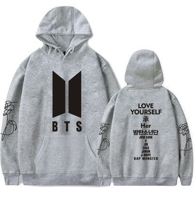 Sudadera BTS  | Gris | Love Yourself list