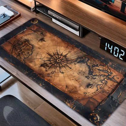 Mouse Pads Gamer | Mapa antiguo | Brújula