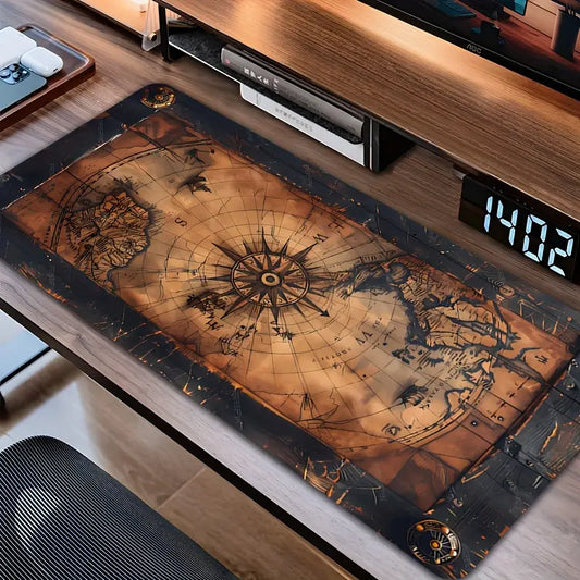 Mouse Pads Gamer | Mapa antiguo | Brújula