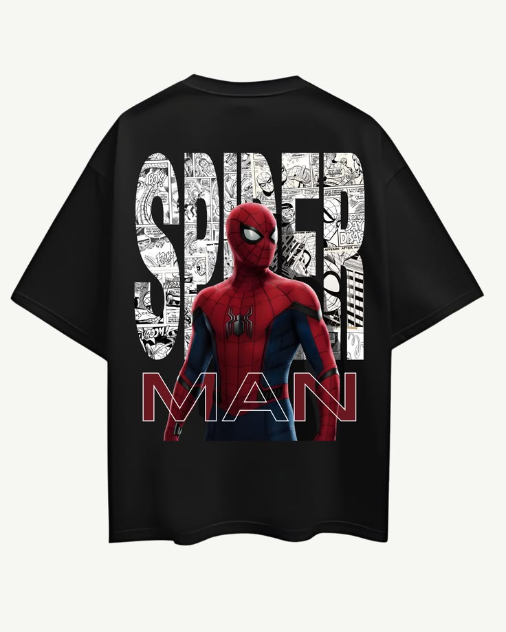 Playera | negra | Hombre araña | spider man especial edición