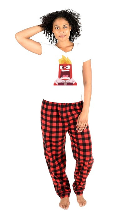 Pijama de intensamente | Rojo | cuadros |FURIA